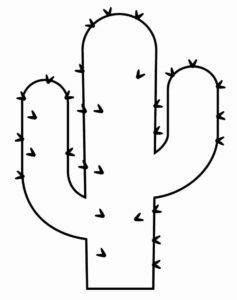 Desenho de Cactos Desenho Colorir Imprimir 38
