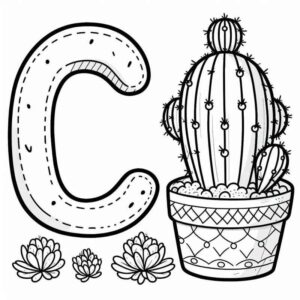 Desenho de Cactos Desenho Colorir Imprimir 41