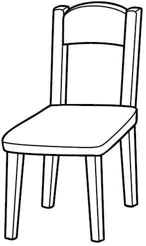 Desenho de Cadeira Desenho Colorir Imprimir 01