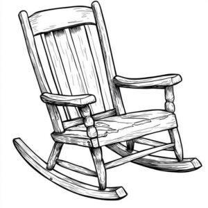 Desenho de Cadeira Desenho Colorir Imprimir 02