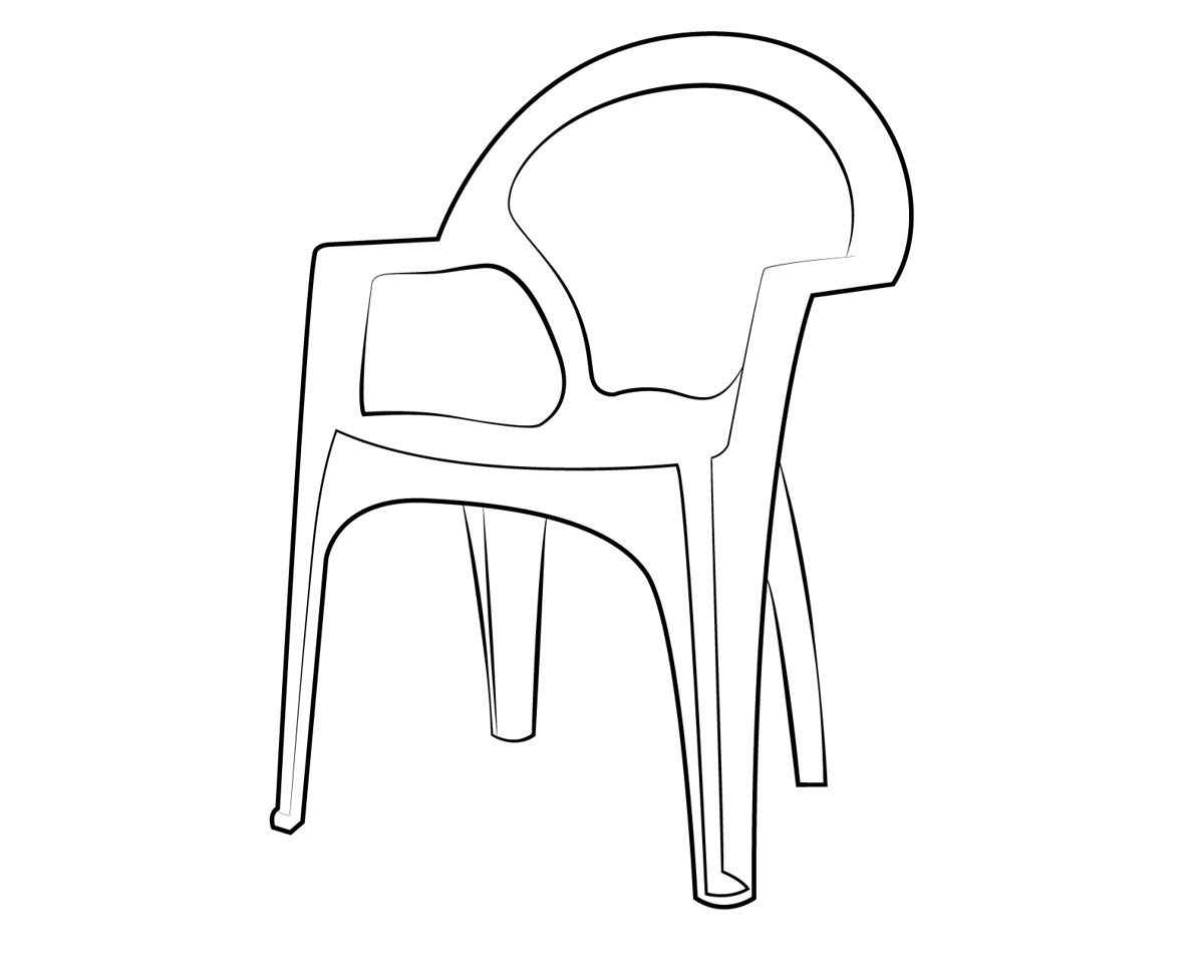 Desenho de Cadeira Desenho Colorir Imprimir 03