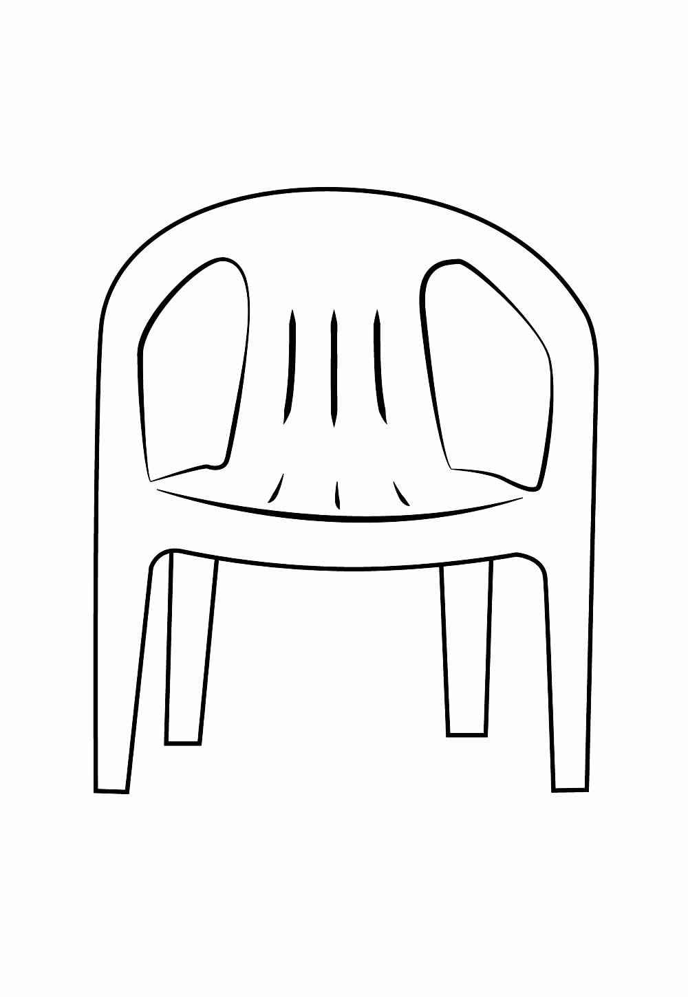 Desenho de Cadeira Desenho Colorir Imprimir 09