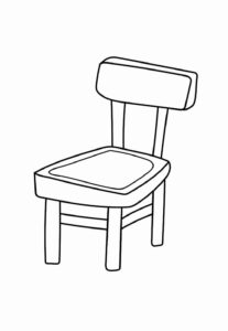 Desenho de Cadeira Desenho Colorir Imprimir 10