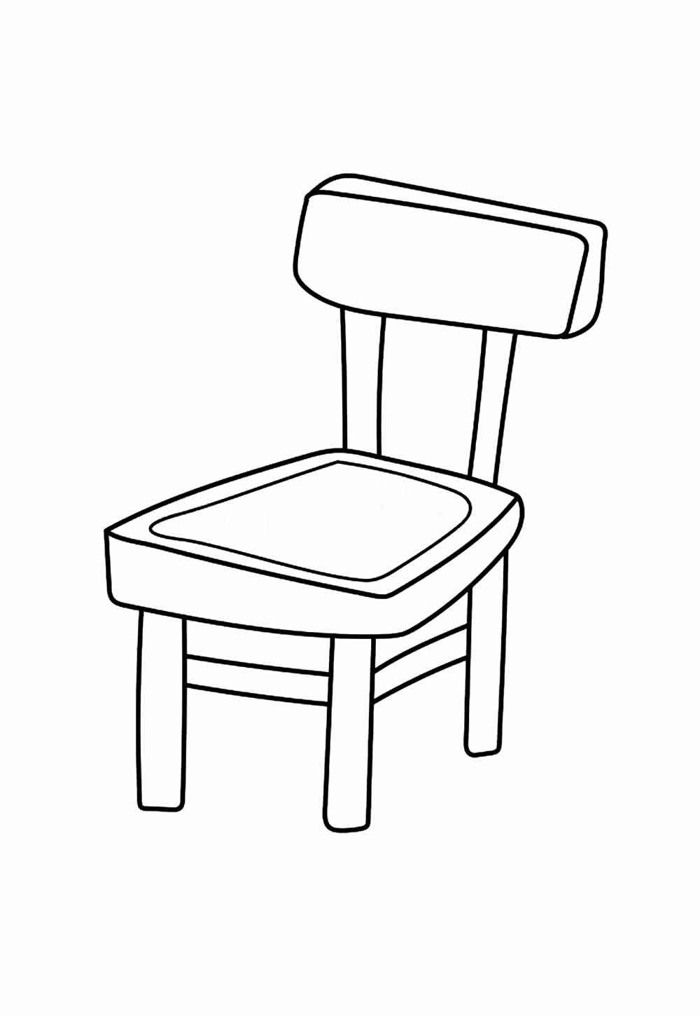 Desenho de Cadeira Desenho Colorir Imprimir 10