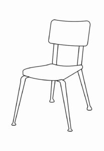 Desenho de Cadeira Desenho Colorir Imprimir 11