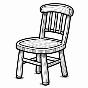 Desenho de Cadeira Desenho Colorir Imprimir 12