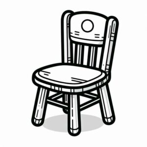 Desenho de Cadeira Desenho Colorir Imprimir 13
