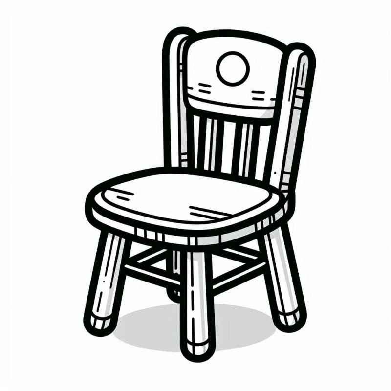 Desenho de Cadeira Desenho Colorir Imprimir 13