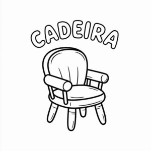 Desenho de Cadeira Desenho Colorir Imprimir 14
