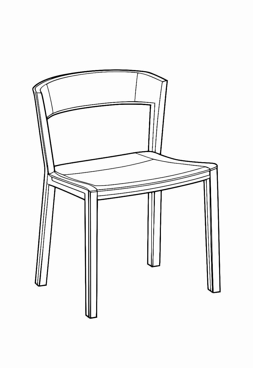 Desenho de Cadeira Desenho Colorir Imprimir 17