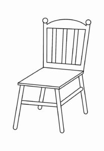 Desenho de Cadeira Desenho Colorir Imprimir 19