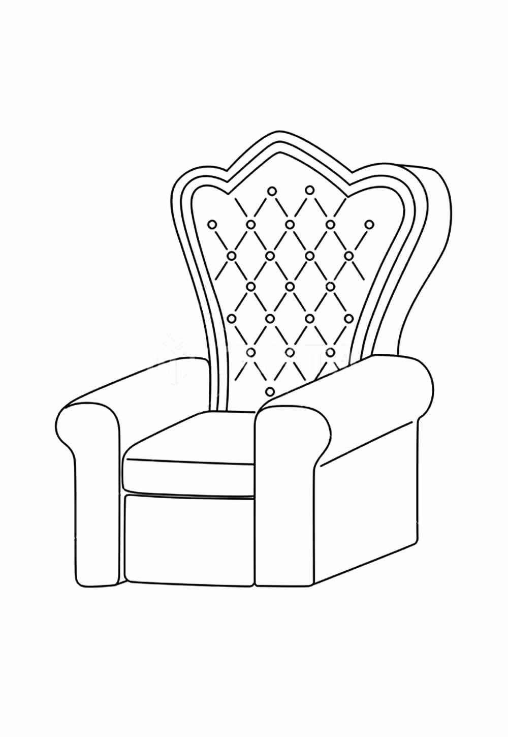Desenho de Cadeira Desenho Colorir Imprimir 20