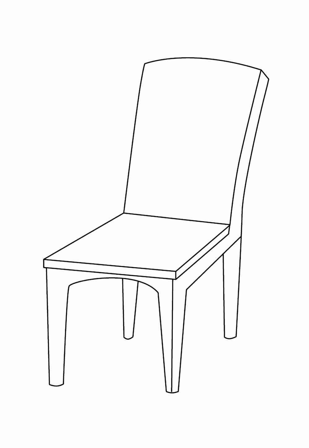 Desenho de Cadeira Desenho Colorir Imprimir 21