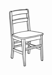 Desenho de Cadeira Desenho Colorir Imprimir 22