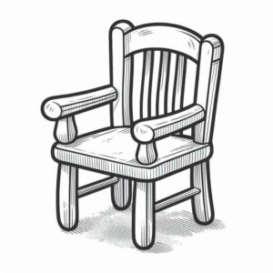 Desenho de Cadeira Desenho Colorir Imprimir 23