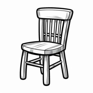 Desenho de Cadeira Desenho Colorir Imprimir 25