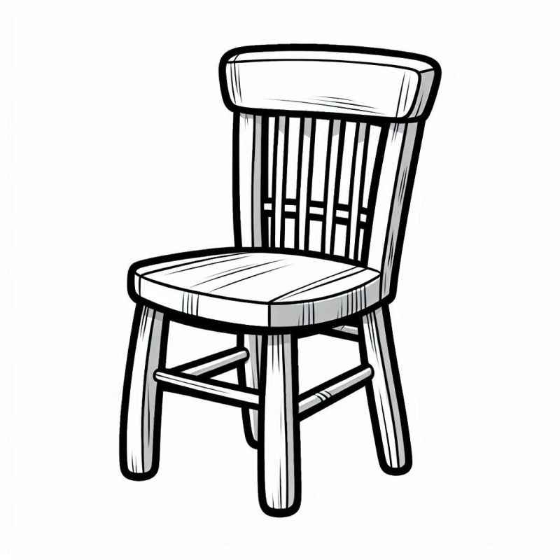 Desenho de Cadeira Desenho Colorir Imprimir 25