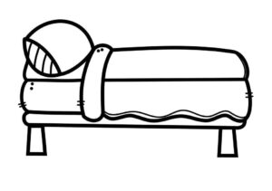 Desenho de Cama Desenho Colorir Imprimir 04