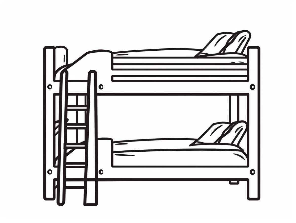 Desenho de Cama Desenho Colorir Imprimir 05
