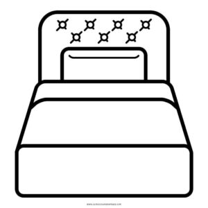 Desenho de Cama Desenho Colorir Imprimir 16