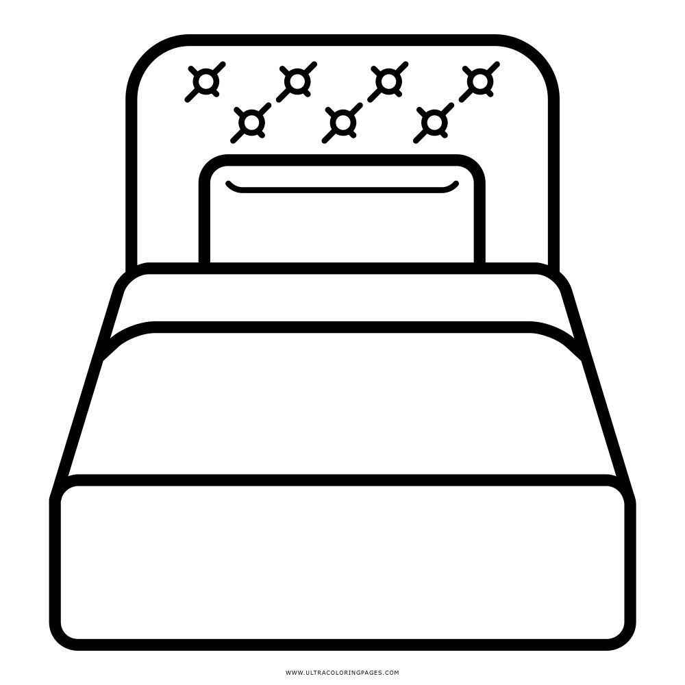 Desenho de Cama Desenho Colorir Imprimir 16