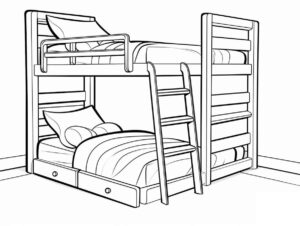 Desenho de Cama Desenho Colorir Imprimir 19