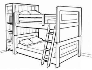 Desenho de Cama Desenho Colorir Imprimir 20