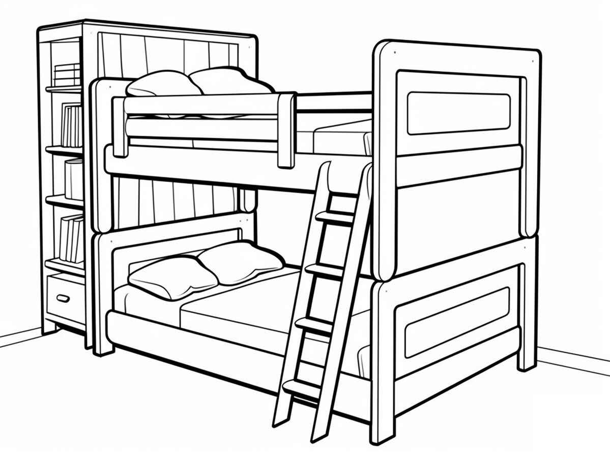 Desenho de Cama Desenho Colorir Imprimir 20