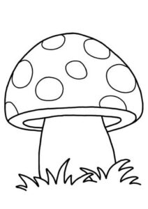 Desenho de Cogumelo Desenho Colorir Imprimir 04