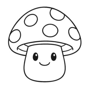Desenho de Cogumelo Desenho Colorir Imprimir 15
