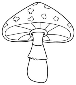 Desenho de Cogumelo Desenho Colorir Imprimir 18