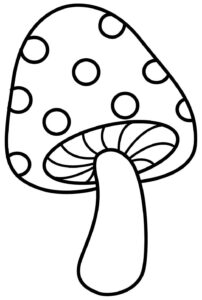 Desenho de Cogumelo Desenho Colorir Imprimir 22