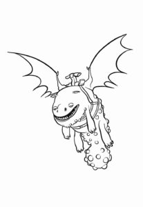 Desenho de Como Treinar O Seu Dragão Desenho Colorir Imprimir 02