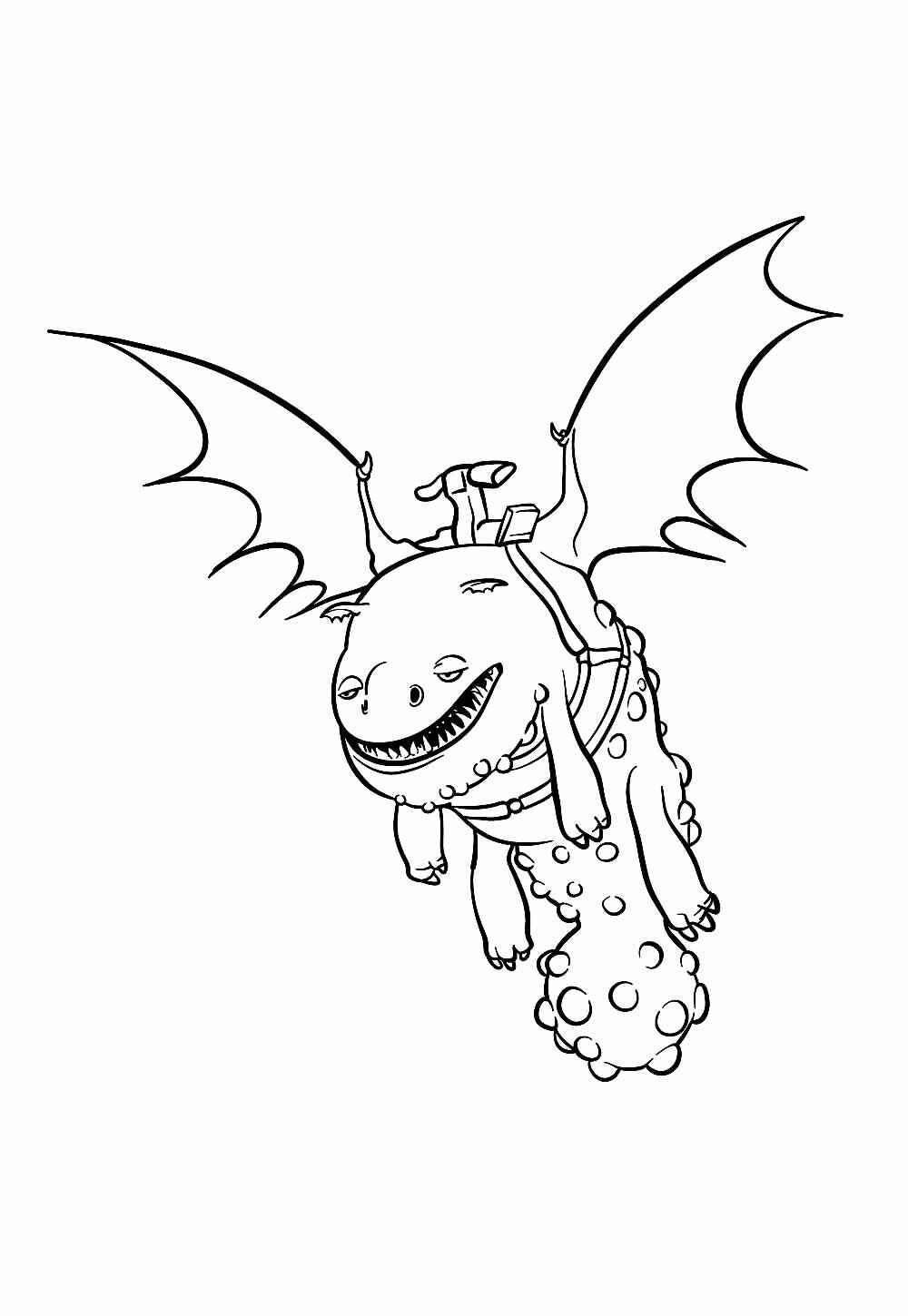 Desenho de Como Treinar O Seu Dragão Desenho Colorir Imprimir 02