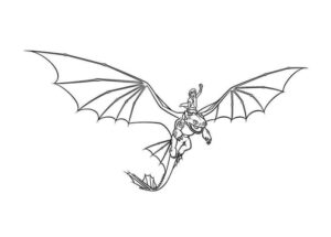 Desenho de Como Treinar O Seu Dragão Desenho Colorir Imprimir 04
