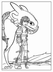 Desenho de Como Treinar O Seu Dragão Desenho Colorir Imprimir 10