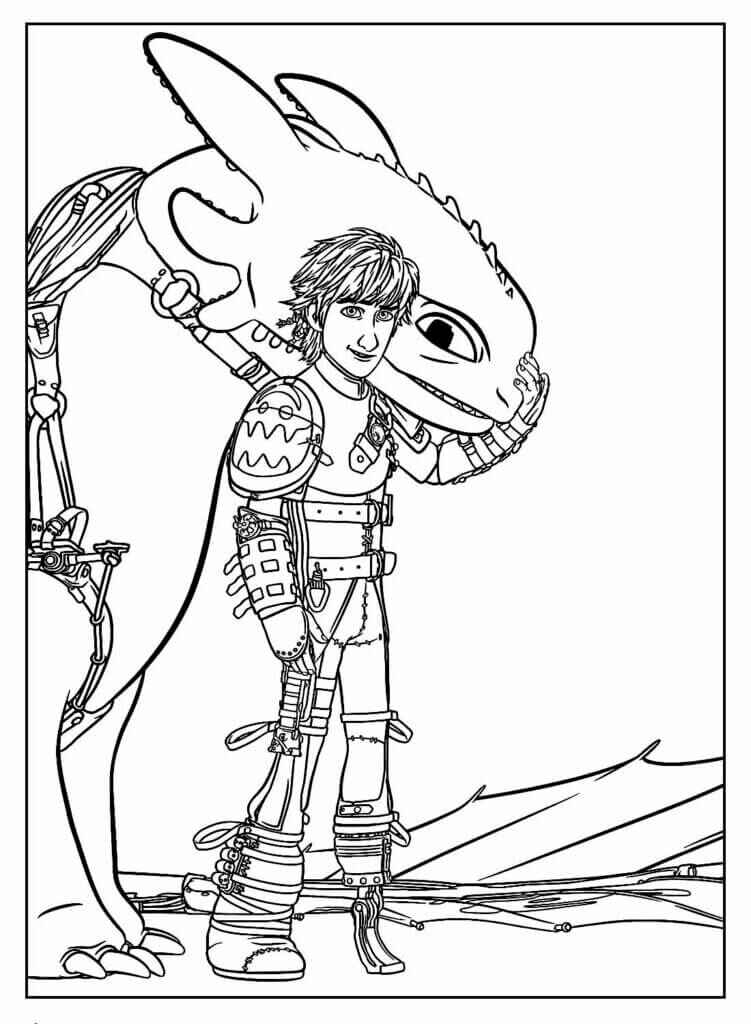 Desenho de Como Treinar O Seu Dragão Desenho Colorir Imprimir 10