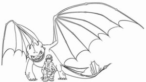 Desenho de Como Treinar O Seu Dragão Desenho Colorir Imprimir 11