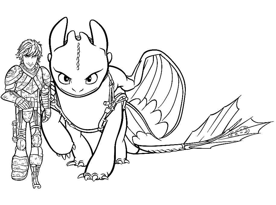 Desenho de Como Treinar O Seu Dragão Desenho Colorir Imprimir 12