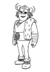 Desenho de Como Treinar O Seu Dragão Desenho Colorir Imprimir 23