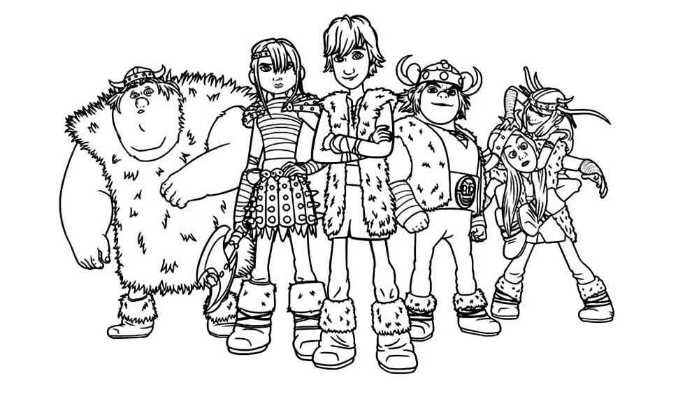 Desenho de Como Treinar O Seu Dragão Desenho Colorir Imprimir 25