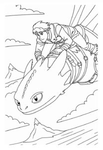 Desenho de Como Treinar O Seu Dragão Desenho Colorir Imprimir 26