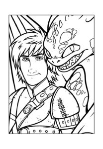 Desenho de Como Treinar O Seu Dragão Desenho Colorir Imprimir 27