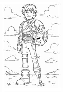 Desenho de Como Treinar O Seu Dragão Desenho Colorir Imprimir 28