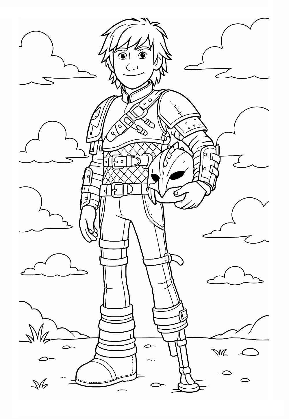 Desenho de Como Treinar O Seu Dragão Desenho Colorir Imprimir 28