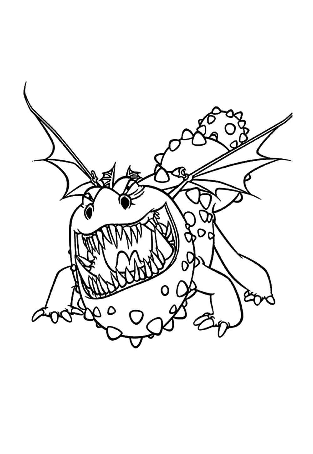 Desenho de Como Treinar O Seu Dragão Desenho Colorir Imprimir 31