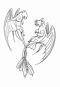 Desenho de Como Treinar O Seu Dragão Desenho Colorir Imprimir 32