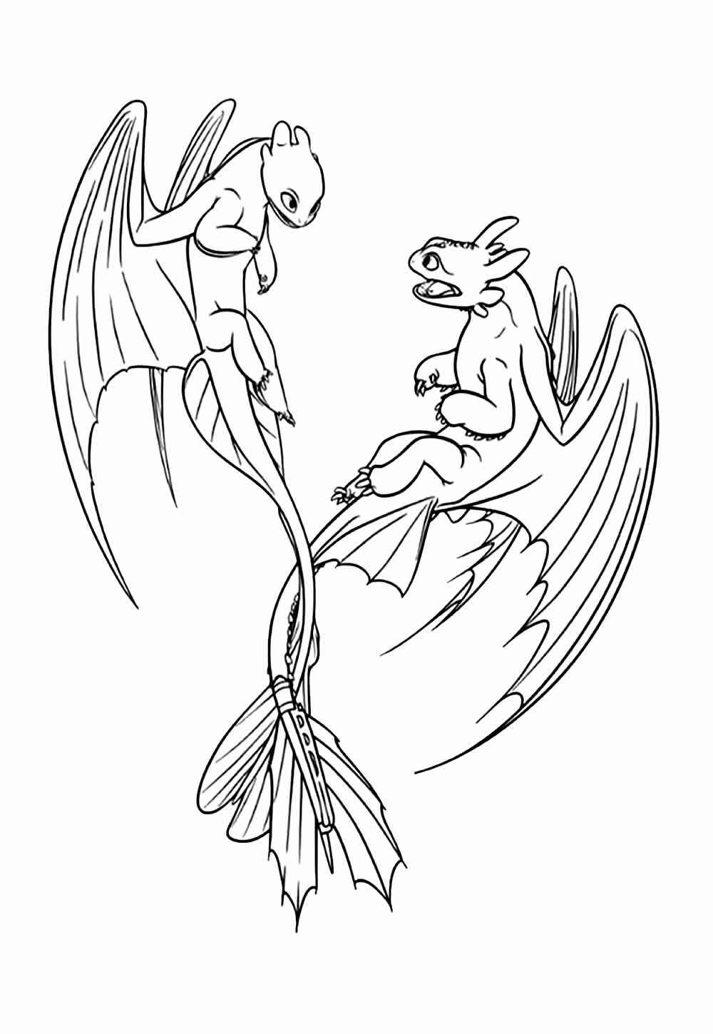 Desenho de Como Treinar O Seu Dragão Desenho Colorir Imprimir 32