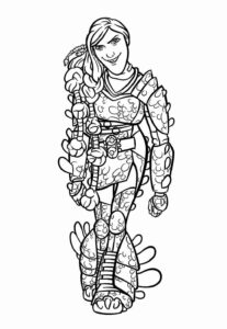 Desenho de Como Treinar O Seu Dragão Desenho Colorir Imprimir 33