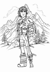 Desenho de Como Treinar O Seu Dragão Desenho Colorir Imprimir 36